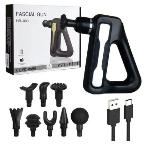 Fascial Massage Gun with 8 Head Attachments – HB-003